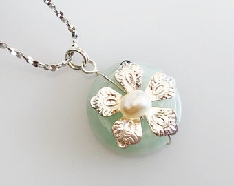 Uplifting Gift Adjustable Y Chain Gemstone Pendant Necklace Inspired by Divinity Yun Boutique