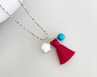Uplifting Gift Adjustable Y Chain Gemstone Pendant Necklace Inspired by Divinity Yun Boutique