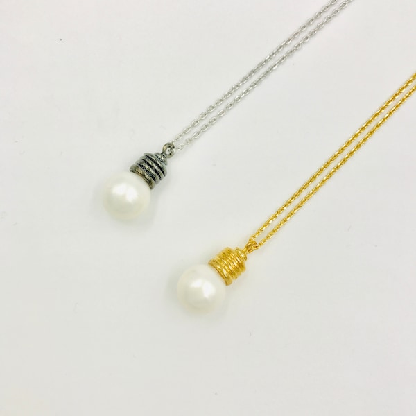 Light Bulb Necklace Etsy