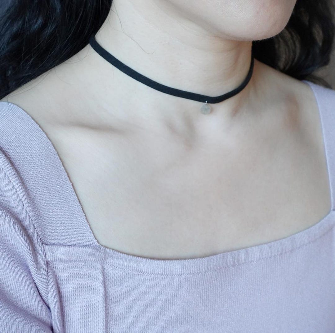 ★CERRIC★SUEDE KEY CHAIN NECKLACE★1512★Black★韓国★人気 EXCLUSIVE] SUEDE KEY CHAIN NECKLACE / BLACK - CERRIC