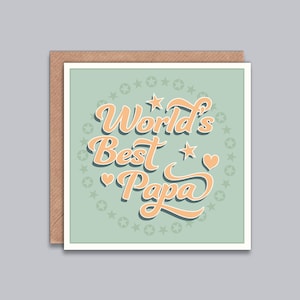 World's Best Papa / Abbu / Dad -Karte für Papa, Vatertag, Geburtstag, Danke, Best Special, Hindi, Punjabi, Urdu, Ind, Desi Style Card