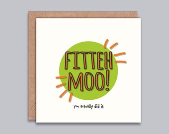 Fitteh Moo You actually did it - Funny Card, Joke, Congratulations, Well Done, Wedding, You Passed, Graduation, Punjabi, South Asian, Desi