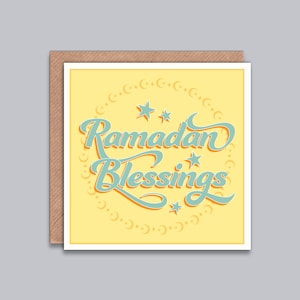 Ramadan Segen Grußkarte - Ramadan Feiern, Ramadan Kareem, Happy Ramadan, Muslimisches Fest, Religiöser Anlass, Islamische Karte.
