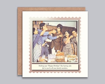 Nothing says Happy Birthday Like... - Vintage Bollywood Style Card, Indian Party, House Party, Family Gathering, Bollywood Fan, Desi Style.