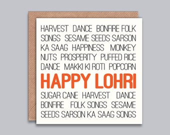 Happy Lohri Karte, Lohri Festival Feiern, Punjabi Lohri Party, Lohri Grüße, Erntedankfest, Glückwünsche, Wohlstand