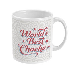 World's Best Chacha Mug Thaya/Mama/Masar/Fufar Gift Idea, Father's Day, Uncle, Birthday, Desi, Indian, South Asian, Punjabi, Hindi, Urdu. image 5