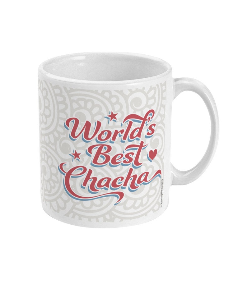 World's Best Chacha Mug Thaya/Mama/Masar/Fufar Gift Idea, Father's Day, Uncle, Birthday, Desi, Indian, South Asian, Punjabi, Hindi, Urdu. image 5