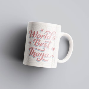 World's Best Chacha Mug Thaya/Mama/Masar/Fufar Gift Idea, Father's Day, Uncle, Birthday, Desi, Indian, South Asian, Punjabi, Hindi, Urdu. Thaya