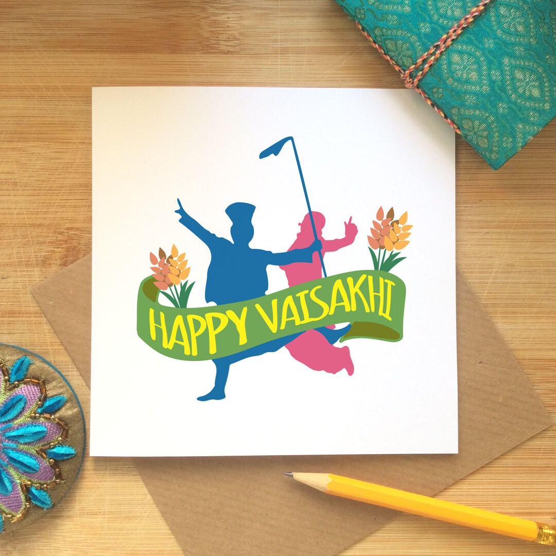 Happy Vaisakhi Card Baisakhi Celebrations Sikh Festival Etsy UK