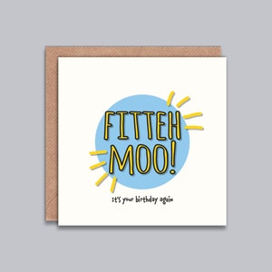 Fitteh Moo Du bist wieder Geburtstag - Lustige Geburtstagskarte, Indische Geburtstagskarte, Desi Humor, Witzkarte, Punjabi Karte, Südasiatische, Desi