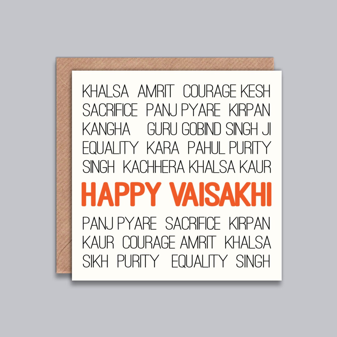 Happy Vaisakhi Card, Vaisakhi Celebrations, Sikh Festival, Punjabi ...
