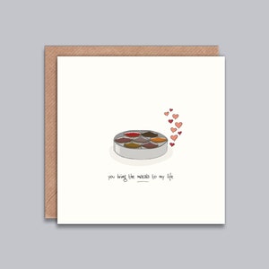 Sie bringen die Garam Masala zu meinem Leben -Valentinstag, Liebeskarte, indische Gewürz, würzig, romantisch, Jubiläum, Vorschlag, indisch, schwul, lesbisch