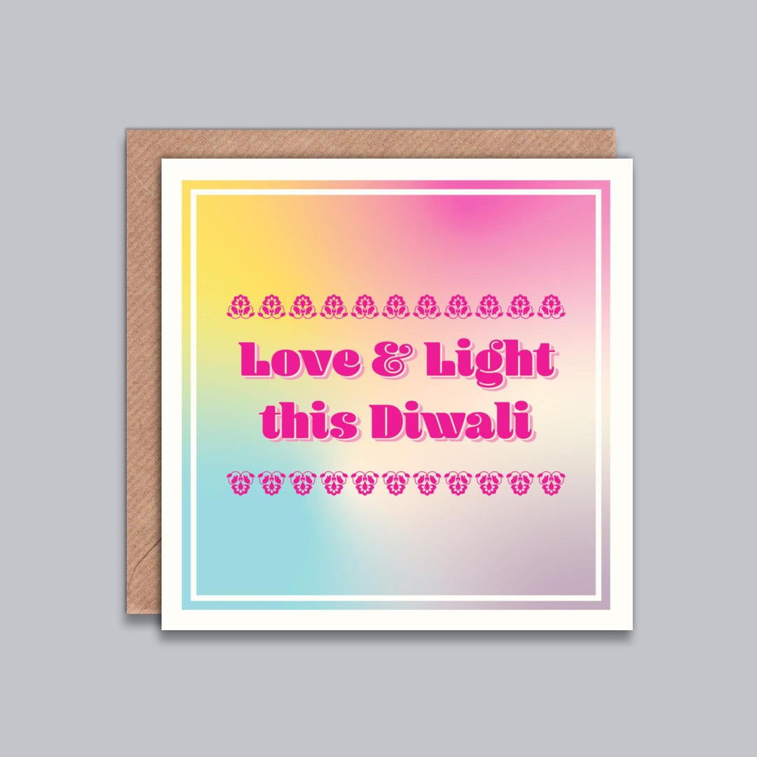 Love \u0026 Light This Diwali Card, Happy Diwali, Diwali Celebrations, Indian,  Hindu, Sikh, Festival of Lights, Diwali Greetings, Ethnic - Etsy, image size:1080x1080