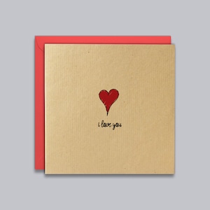 Valentinstagskarte - Liebe, ich liebe dich, rotes Herz, Jahrestagskarte, Valentinstag, Hochzeit, Freundin, Freund, Frau, Mann, Lesben, Schwule