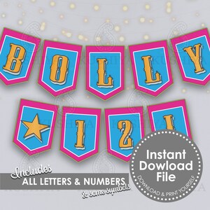 Bandeiras de estamenha para impressão com todas as letras estilo Bollywood - Mehndi, Sangeet, chá de panela, personalizado, digital, imprima seu próprio banner personalizado DIY