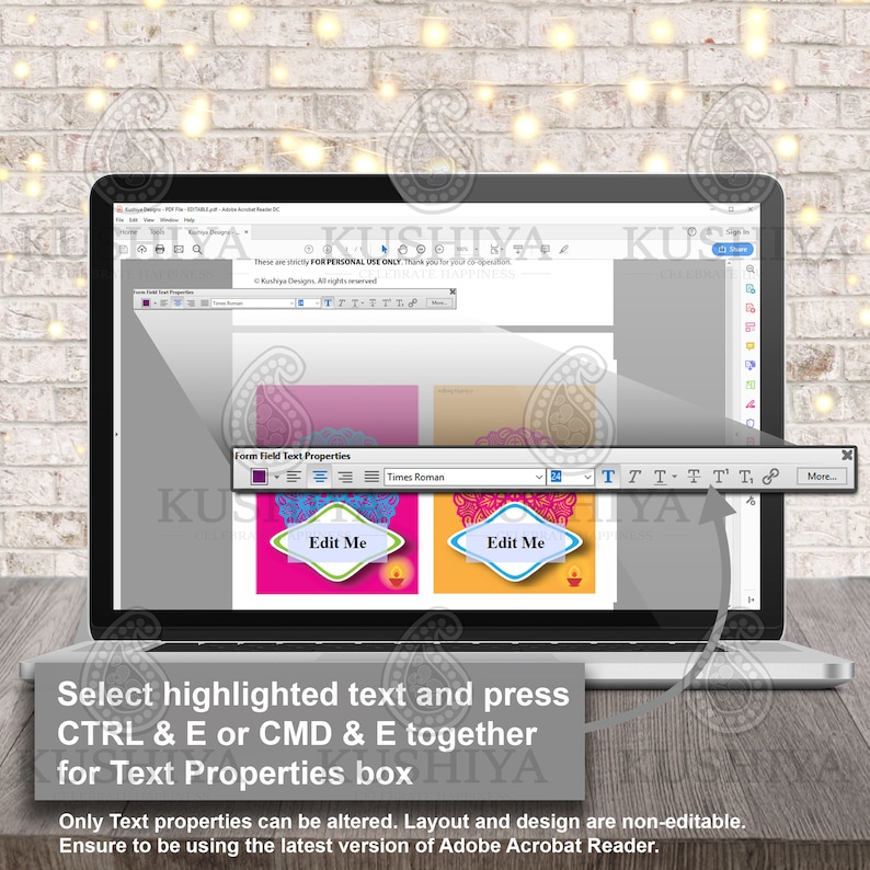 Diwali Food Tent Cards Editable Food Labels Table Cards - Etsy