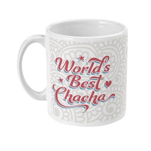 World's Best Chacha Mug Thaya/Mama/Masar/Fufar Gift Idea, Father's Day, Uncle, Birthday, Desi, Indian, South Asian, Punjabi, Hindi, Urdu. image 3