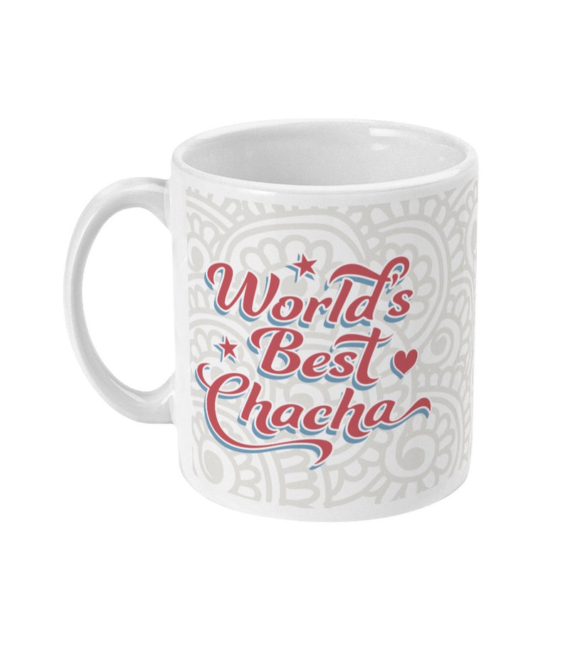 World's Best Chacha Mug Thaya/Mama/Masar/Fufar Gift Idea, Father's Day, Uncle, Birthday, Desi, Indian, South Asian, Punjabi, Hindi, Urdu. image 3