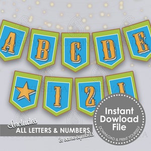 Todas as bandeiras de bunting para impressão em letras - Festa Desi, tema de Bollywood, aniversário, casamento, chá de panela, evento, digital, imprima seu próprio banner personalizado DIY