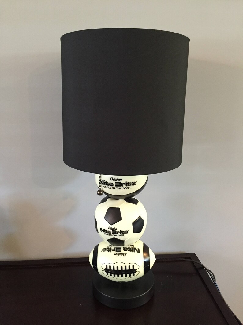 Glow In The Dark Sports Themed Table Lamp