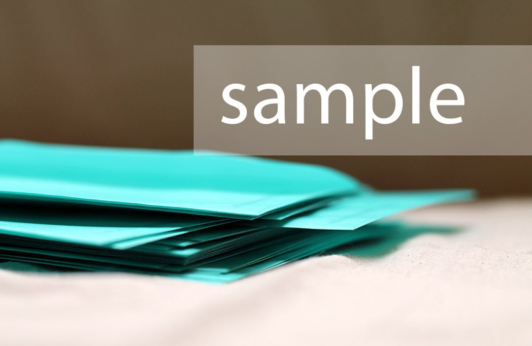 Sampling Envelope SAMPLE ENVELOPE - Etsy
