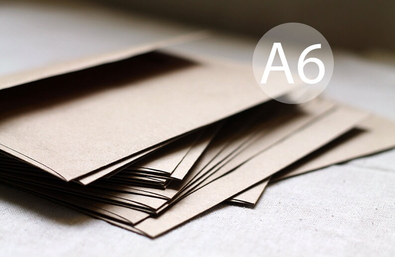 25 4x6 Kraft Envelopes A6 Size 4x6 Kraft Brown Envelope Etsy UK