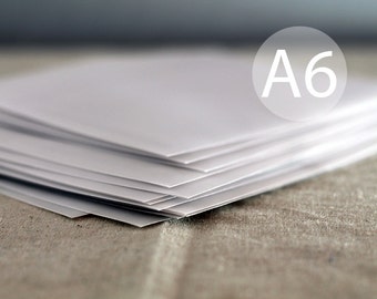 25 4x6 Translucent Envelopes - A6 Size Vellum Envelopes / A6 Size Envelopes - (true size 4 3/4" x 6 1/2")
