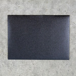 25 5x7 Metallic Black Envelopes - A7 Metallic Black Envelopes - Black Wedding Envelopes (true size 5 1/4" x 7 1/4") image 2