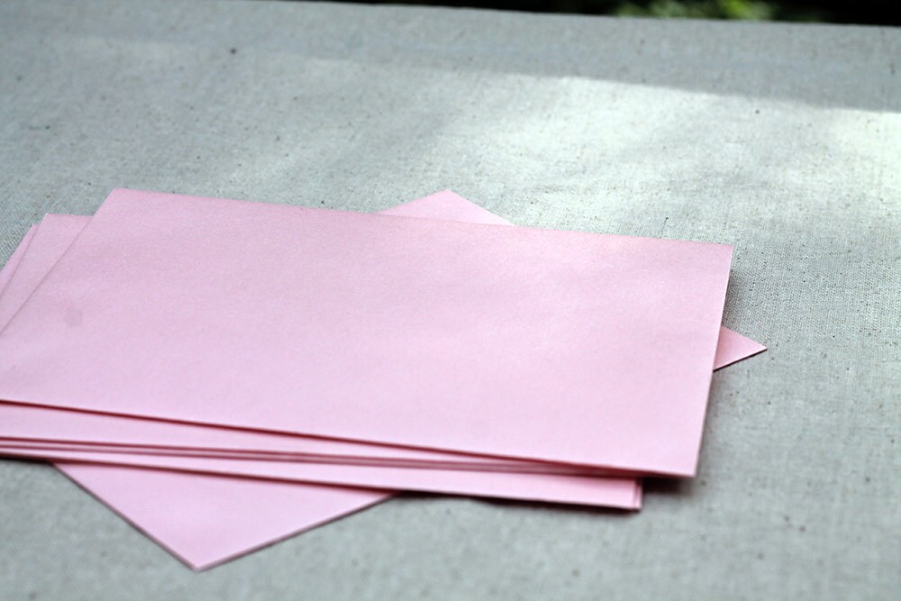 25 5x7 Metallic Blush Envelopes A7 Blush Pink Envelopes Etsy