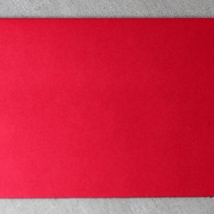 25 4x6 Bright Holiday Red Envelopes A6 red envelope true size 4 3/4 x 6 1/2 Christmas Card Envelopes image 3