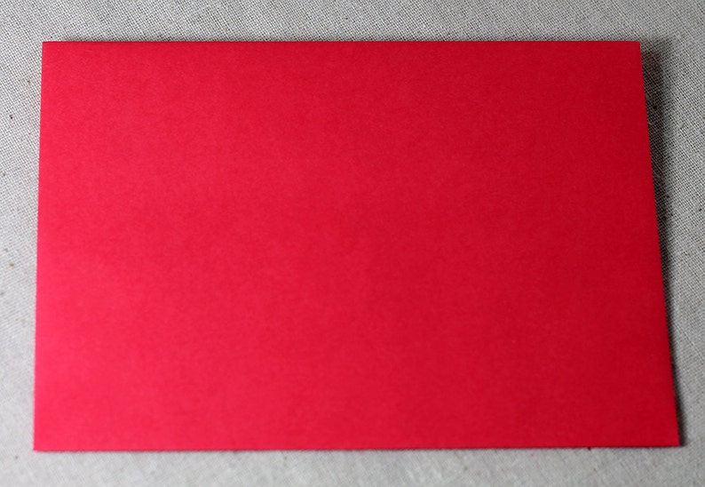 BULK 100 A6 Bright Red Envelopes 4x6 Red Envelopes true size 4 3/4 x 6 1/2 Quantity 100 DIY Christmas Card Envelopes image 3