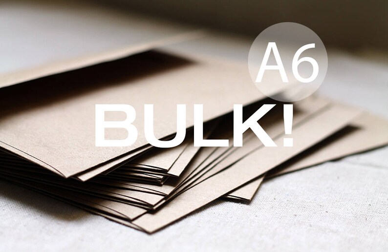 BULK 100 4x6 Kraft Envelopes A6 Kraft Brown Envelopes true Etsy