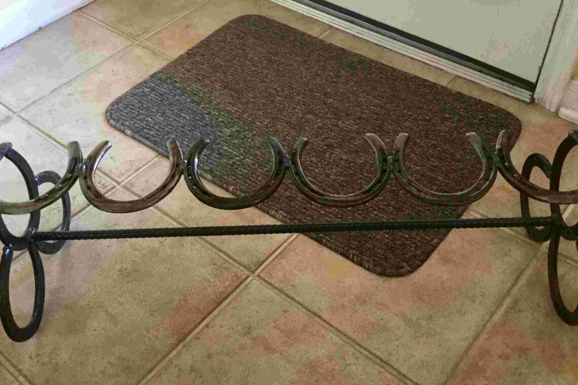 Horseshoe Boot Rack Cowboy Boot Rack Cowboy Boot Storage Etsy