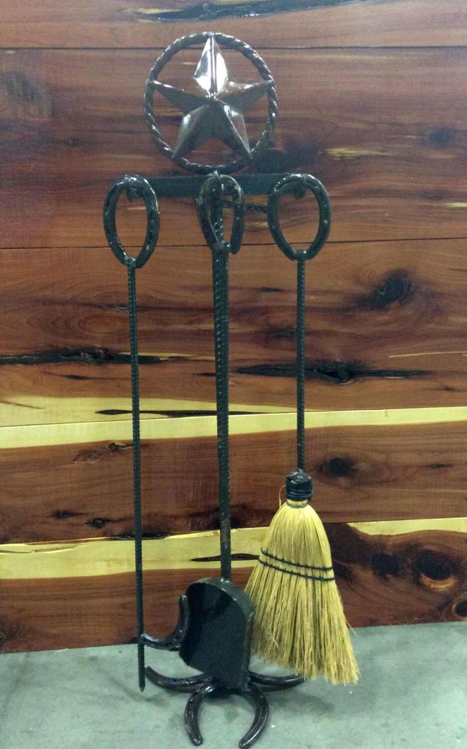 Rustic Fireplace Set Fire Place Tool Set Includes 3 Tool Etsy