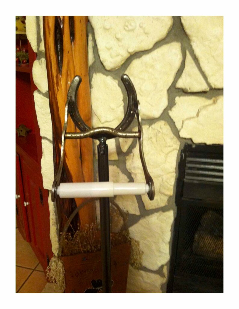 Toilet Paper Holder With Removable Horseshoe Standing Etsy
