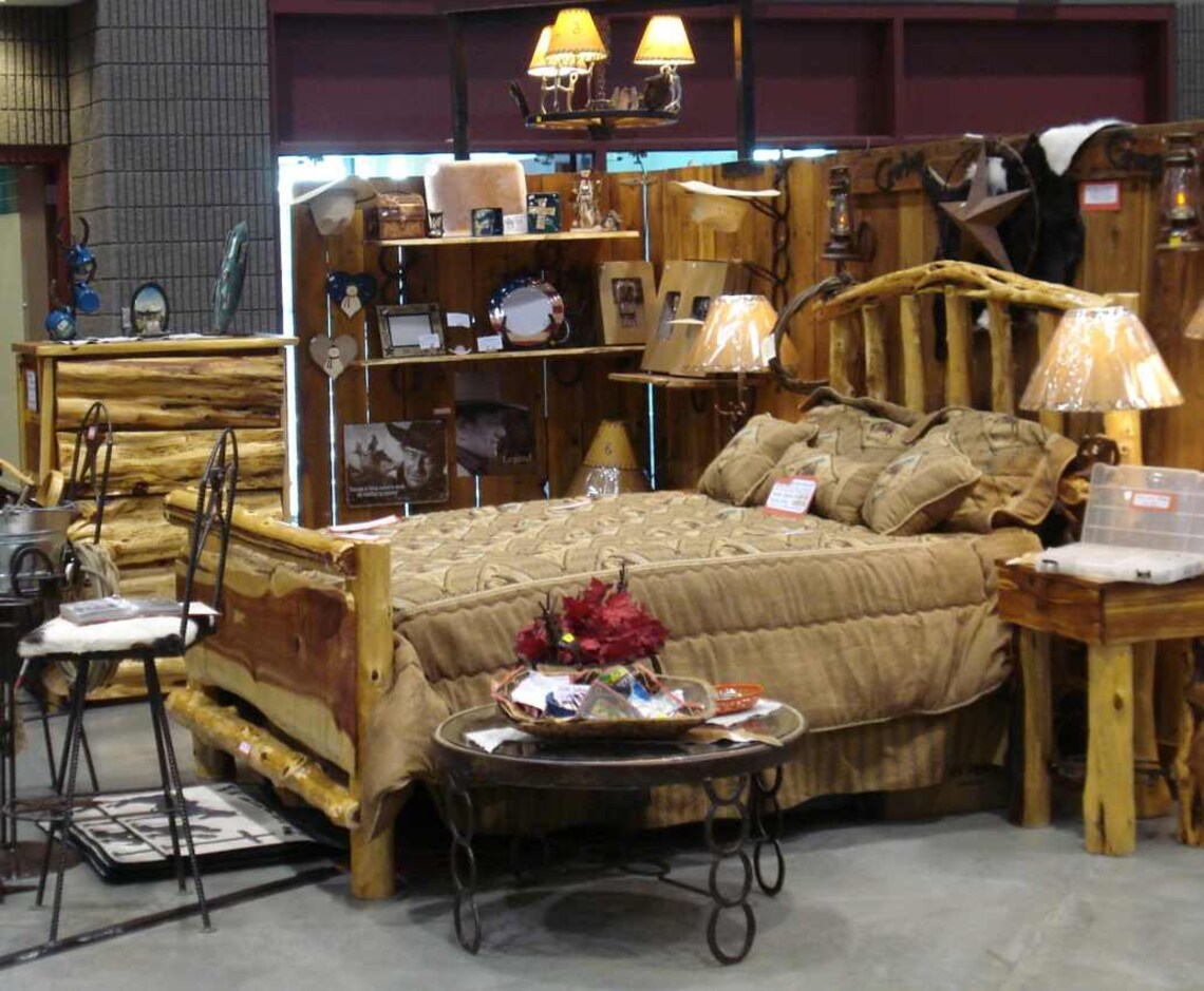 Cedar Bed Full Queen Rustic Bed Western Bed Frame Etsy