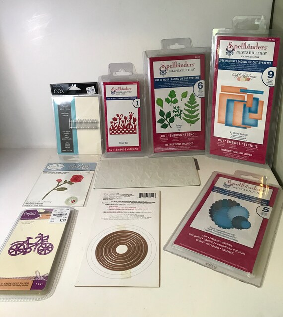 New Die Cutting Plates Lot by Spellbinders Memory Box Etsy