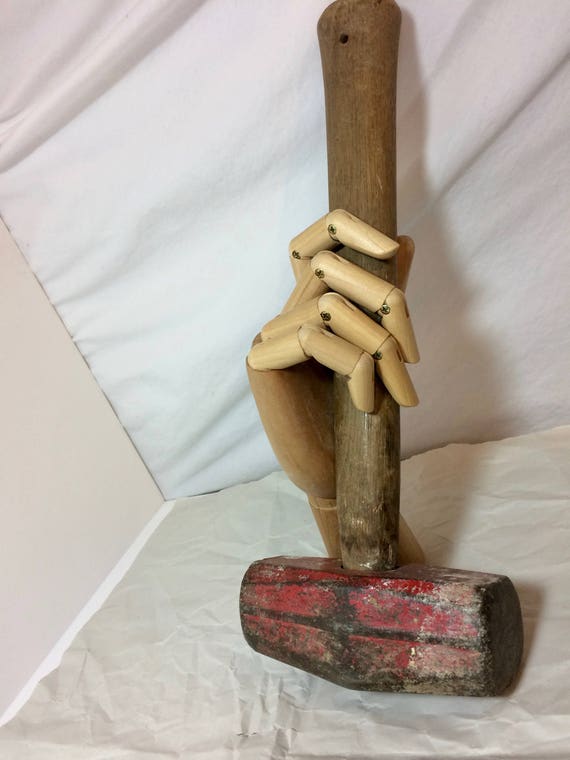 Old Hardwood Sledge Hammer Japan Made Etsy