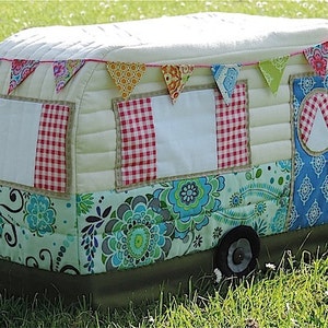 Vintage Caravan Sewing Machine Cover Pattern image 3