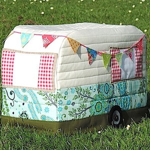 Vintage Caravan Sewing Machine Cover Pattern image 2