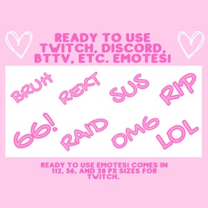 Twitch Emotes - Discord, BTTV, Twitch, YouTube Emotes Digital Download - Ready To Use Emotes!