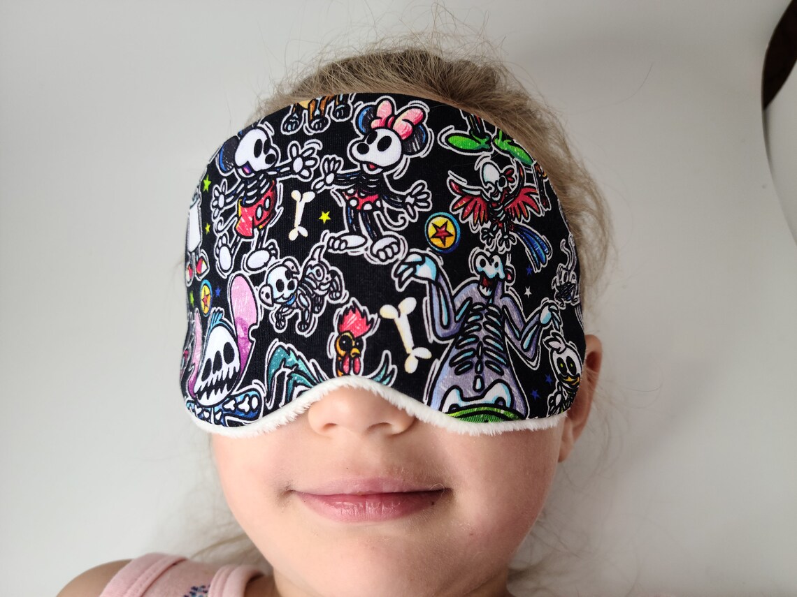 Disney Skeleton Sleep Mask Children sleep mask Travel Mask Etsy