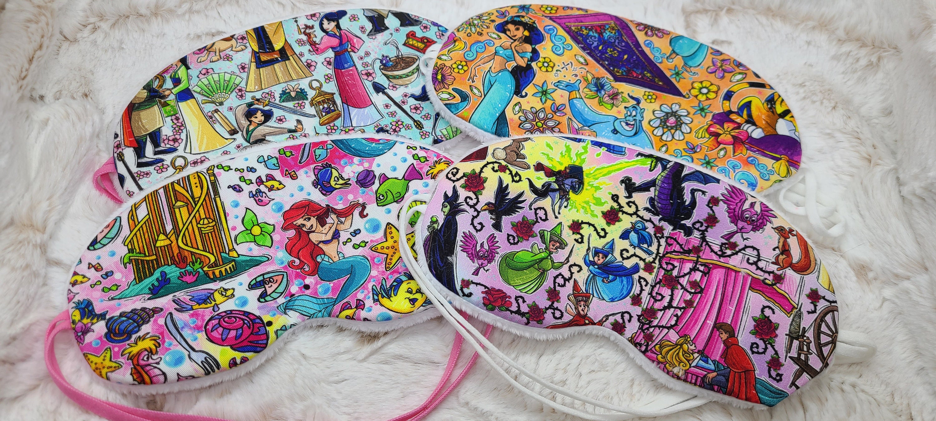 Disney Princess Sleep Mask Childrens Sleep Mask Eye Mask Etsy