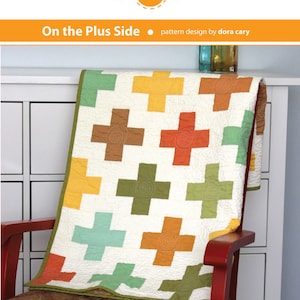 Modern quilt pattern On the Plus Side easy to make, Jelly Roll friendly, Baby to King quilt size Instant download PDF image 5