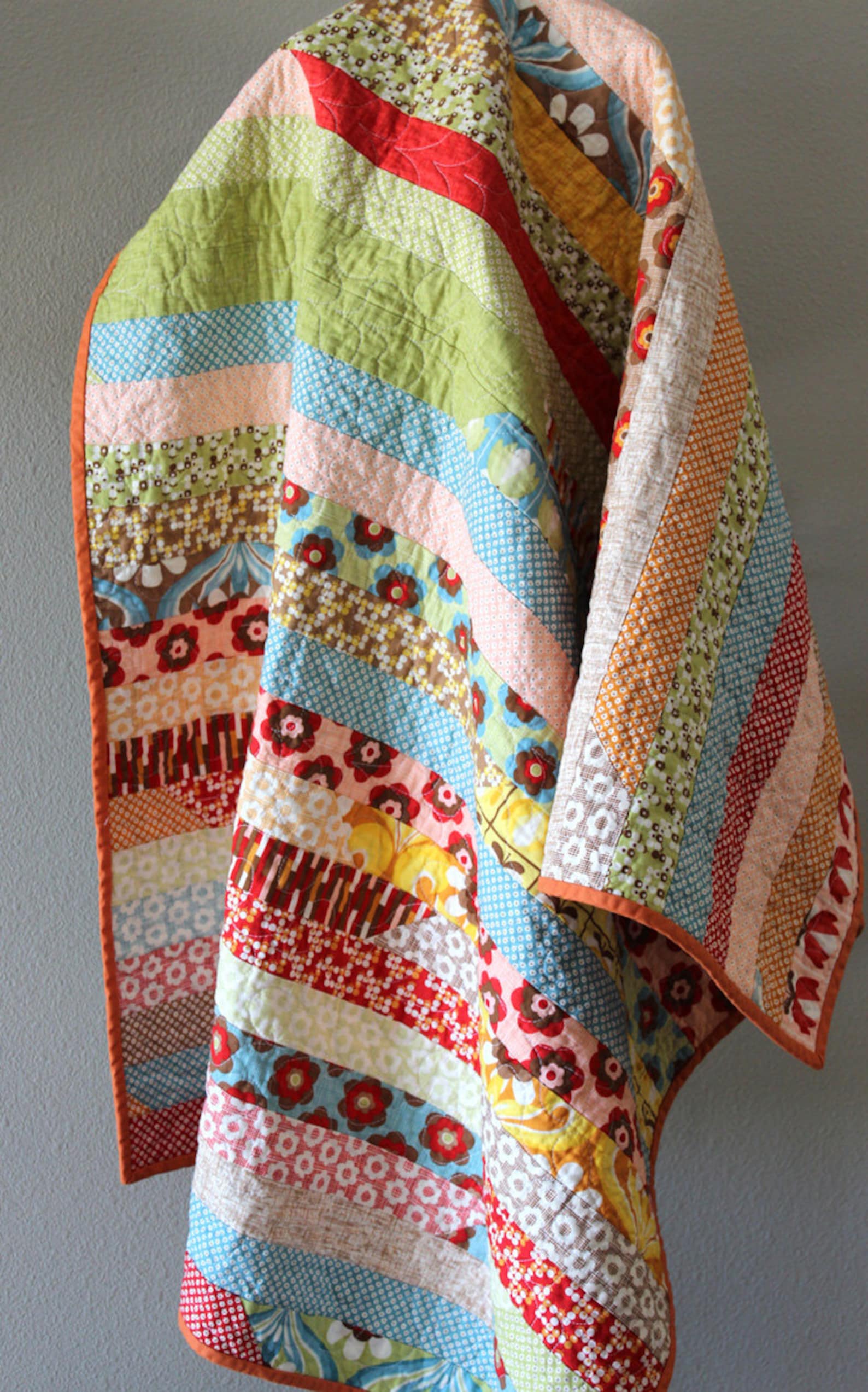 Modern Quilt Pattern boho Chic Easy & Fun Quilt Using Precuts Layer