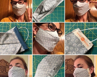 Simple Mask pattern - a mask with great coverage and fit - very comfortable - folding mask - Instant Download PDF