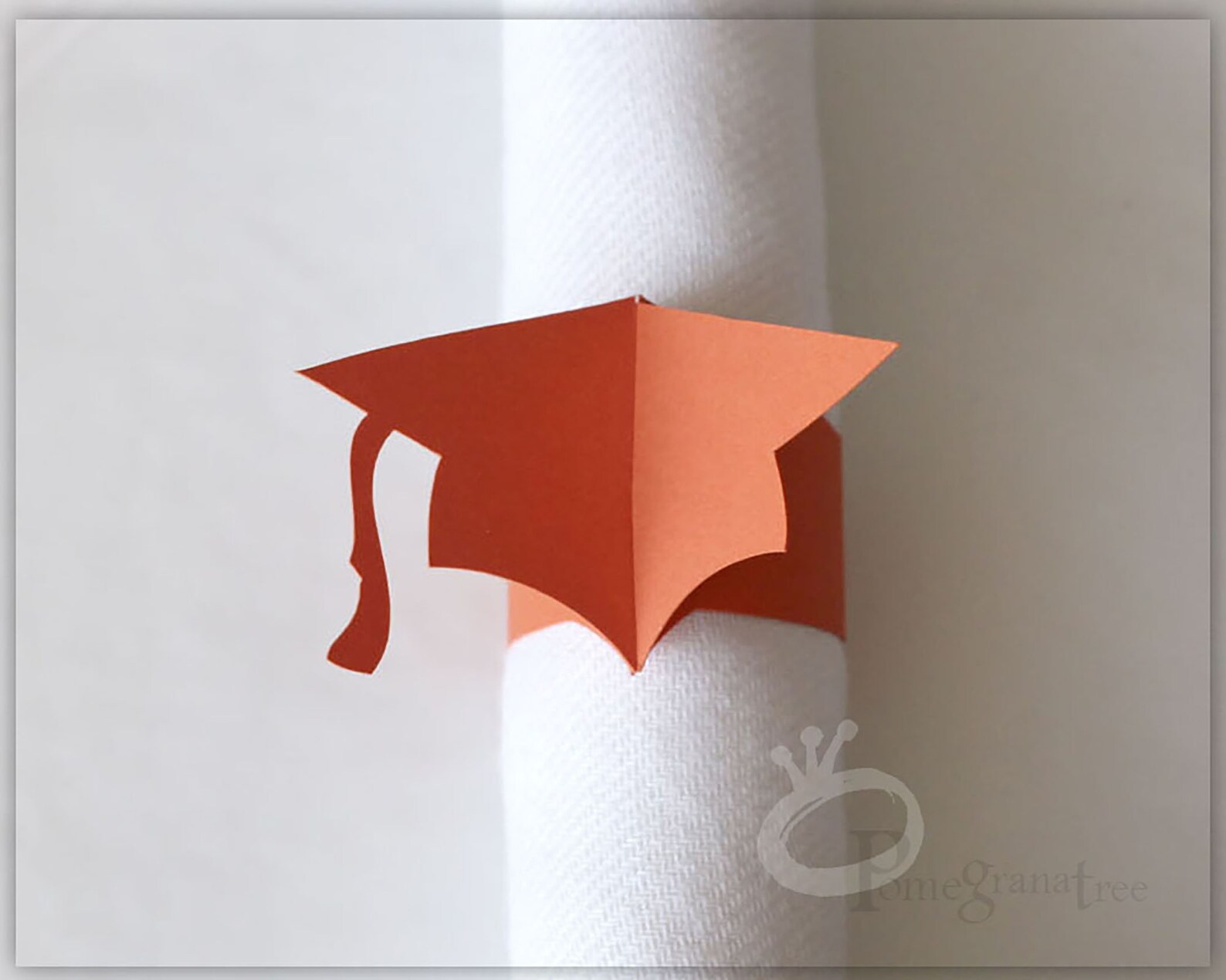 Red Graduation Cap Graduation Party Decor Set of 10 Grad Cap Etsy