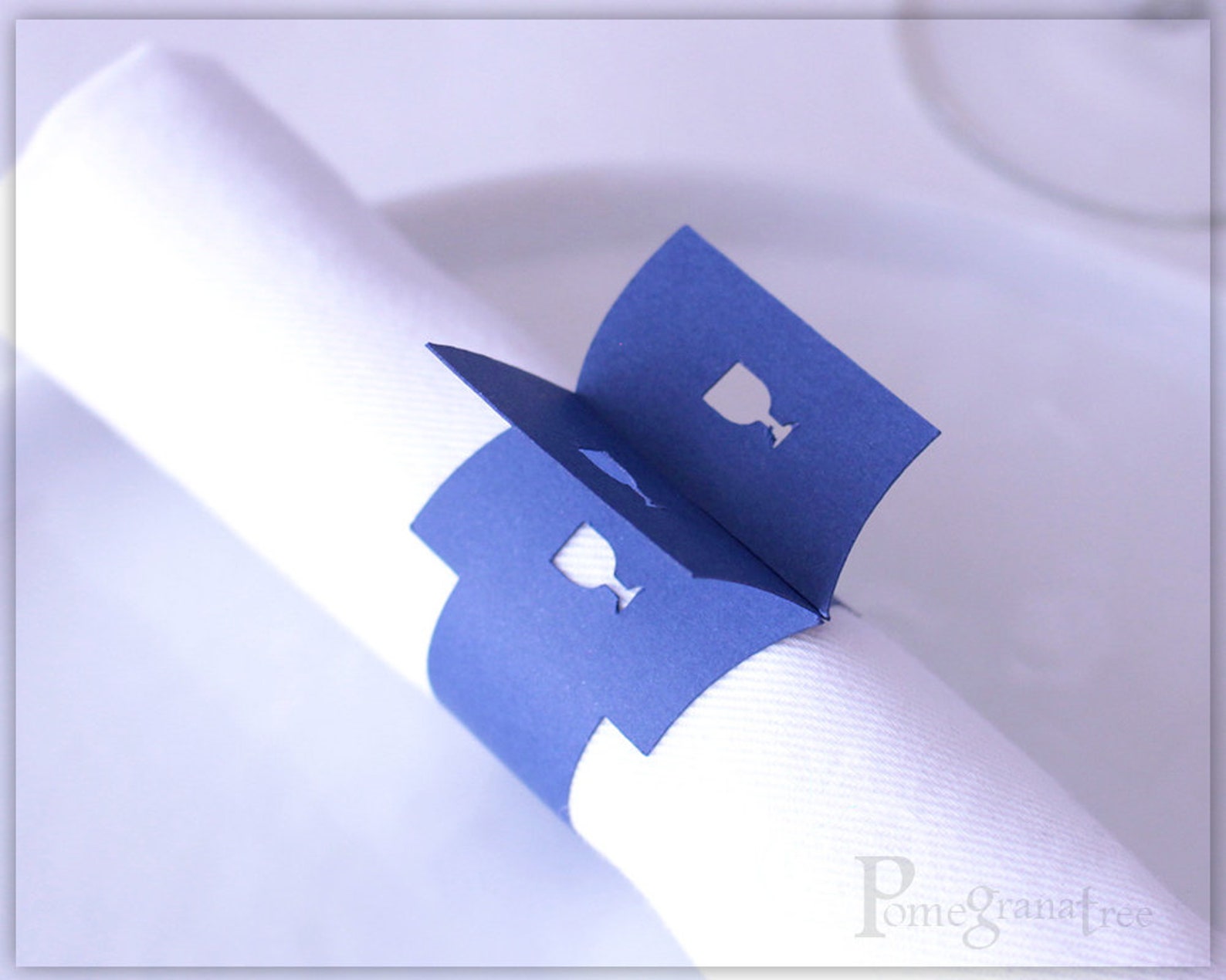 Pessach Table Decor 10 Paper Napkin Rings Haggadah Four Cups Etsy