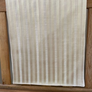 Striped Cotton Sateen Table Runner: Ivory and Gold or Champagne