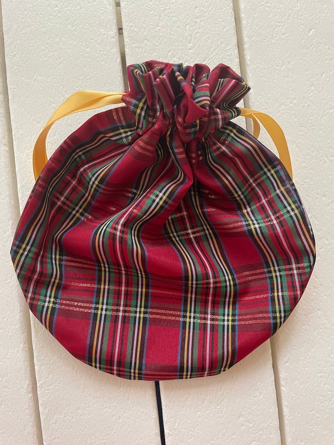 Gift Bags Red Tartan Plaid Gift Bags Taffeta Gift Bags Etsy